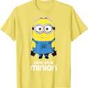 Despicable Me Minions Bob One In A Minion Graphic T-Shirt T-Shirt, Lemon Yellow, Large 