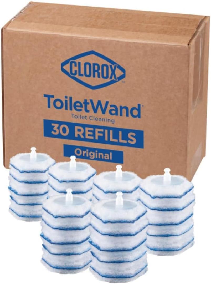 Clorox ToiletWand Disinfecting Refills, Disposable Wand Heads, 30 Count 