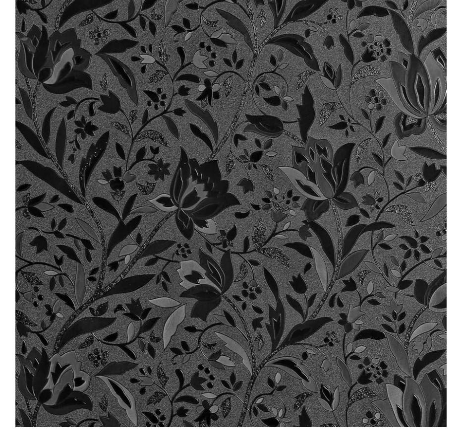 Total Blackout Window Privacy Film Decorative Static Cling with Tools, Room Darkening Window Tint for Home, Black Out Window Cover Replacement Window Curtains Window Blinds,23.6" by 78.74"