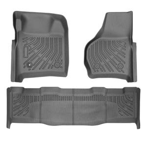All Weather TPE Floor Mats Compatible with 1997-2007 Ford F250 F350 F450 F550, Heavy Duty Full Coverage Automotive Floor Liners Truck Interior Accessories