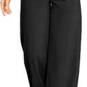 G4Free Yoga Pants Women Wide Leg Pants with Pockets High Waist Stretch Dress Casual Sweatpants Petite/Regular/Tall, Size 2 XL