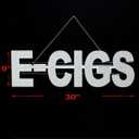 LED E-CIGS Sign for Smoke Shops - Super Bright Vape Store Sign with Unique Design, High Visibility & Easy Hanging Installation for Retail Window Displays