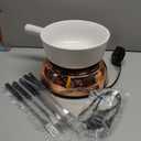 Artestia Electric Dip Warmer & Fondue Pot with Adjustable Temperature  Multi-Purpose Cheese Dip, Queso, Nacho Cheese Sauce, Gravy, Broth Fondue & Hot Fudge Warmer for Parties, White