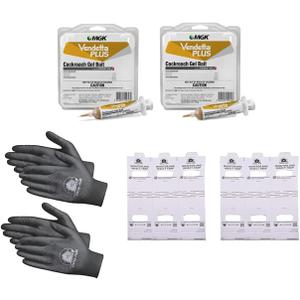 Vendetta Plus Cockroach Gel Bait + 1 Pair of Gloves and 3 Insect Monitors
