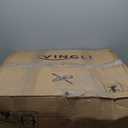 Orange Factory Criss Cross Chair Wheels Wide Cross Legged Office Desk Vanity Chair Comfy Fabric Armless Adjustable Swivel for Home Computer Task (Pink)