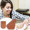 uxcell Leather Bag Bottom Shaper, 4Pcs DIY PU Purse Shaper Bag Bottom with Hole 11.8 x 5.9 Inch for Purse DIY Bag Making Accessories - Multicolor (Brown,Pink,Beige,Black)