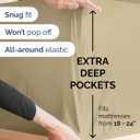 Extra Deep King Sheet Set - 6 Piece Breathable and Cooling Sheets - Hotel Luxury Bedding for Women, Men, Kids & Teens - Easy & Secure Fit - Soft, Wrinkle Free and Comfy - Extra Deep Pockets - Beige