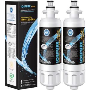ICEPURE PLUS 46-9690 NSF/ANSI 53 Certified Replacement for LG LT700P ADQ36006101, Kenmore Elite 9690 ADQ36006102, LFX28979ST, RWF1200A, LFX25978ST, LFXS30766S Refrigerator Water Filter,2PACK