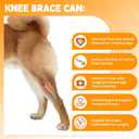 Dog Knee Brace for Hind Leg Adjustable Rear Leg Support with 2 PP Resin Bars, Helps Torn ACL, Ligament Injuries, Luxating Patella & Hip Dysplasia Recovery for Left/Right Hind Leg (S)