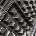 Hamilton Beach Belgian Mini Waffle Maker with Shade Control, Makes 2 at Once, Create Personalized Keto Chaffles and Hash Browns, PFAS-Free Non-Stick Plates, Compact Design, Stainless Steel 