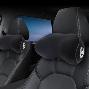 2 Pack - Car Headrest Pillow for Neck Support, 100% Memory Foam Car Neck Pillow with Sleep Mask - Universal Fit Head Rest Travel Pillow Car Pillow for Pain Relief While Driving
