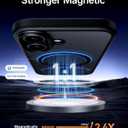 NIMASO for iPhone 17 Case, Compatible with MagSafe, Shockproof Military Grade Protection, Translucent Matte Back, Slim Thin Magnetic Phone Case for iPhone 17, Black