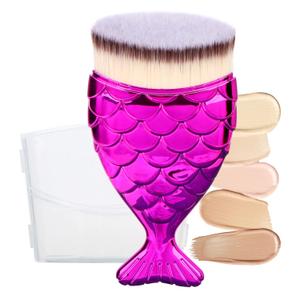 UNIMEIX Sunscreen Brush for Face Kabuki Brush Sunscreen Applicator for Kids Foundation Makeup Brushes for Liquid Foundation Powder Cream Contour Buffing Stippling Blending (Rose)