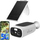 Rraycom 2.5K Solar Security Cameras Wireless Outdoor, Tuya Smart Camera,2-Way Talk, Color Night Vision, PIR Motion Detection,Spotlight/Siren, Alexa, Waterproof,No Monthly Fee