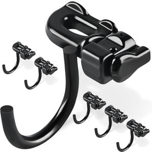 6-Pack L-Track J-Hook Tie Down Fitting (Working Load Limit of 1,631 Pounds), Heavy-Duty Bolt Down Anchor Points