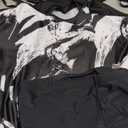 Urchics 2026 Women Two Piece Tankini Swimsuit Tummy Control Plus Size Long Torso Top and High Waisted Boyshorts Bathing Suits (3X-Large, Ink Wash Painting)