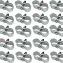 Plutreas Chain Link Fence Panel Clamps 1-3/8" Dog Kennel Panel Clamps for Round Pipe Panel Frame (Set of 20)
