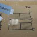 4-Pack 2'x5.5' Ft Gridwall Panel Display Stands Heavy Duty Floor Standing Retail Display Rack with Triangle Base for Retail Art Show With 20 Hooks