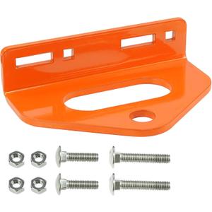 Zero Turn Mower Trailer Tow Hitch 1/4"(6mm) - Heavy Duty Lawn Mower Trailer Hitch 3/4" Hole Center with 2 Types Carriage Bolt Orange