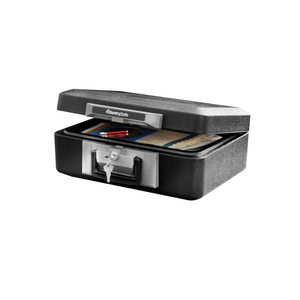 SentrySafe Fireproof Safe Box with Key Lock, Chest Safe with Carrying Handle to Secure Money, Jewelry, Documents, 0.25 Cubic Feet, 6.3 x 15.3 x 12.1 Inches, 1160