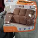 VANSOFY Recliner Cover, 3-Pieces Stretch Reclining Couch Covers with Pockets Reclining Sofa Slipcovers 3 Seater Soft Washable Furniture Protector for Dogs Cats(Burgundy)