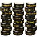 2 x Janlaugh 24 Rolls Christian Washi Tape for Bible Journaling Black Gold Bible Verse Decorative Tape Bulk Religious Inspirational Scripture Supplies Gifts for Arts DIY Crafts Journals Wrapping (0.6 Inch)