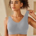 Womens Sports Bras, Large Yoga Comfort Seamless Stretchy Sports Bra for Women 2 Pack
