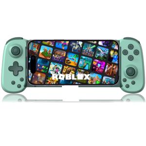 arVin Mobile Gaming Controller for Android, iOS with Phone CASE Support, Wireless Gamepad for iPhone/iPad/Samsung/Tablet/Switch/PS4/PC - Play Xbox Cloud Gaming/PS Remote Play/Steam Link/GeForce Now (Standard Version(D6), Green)