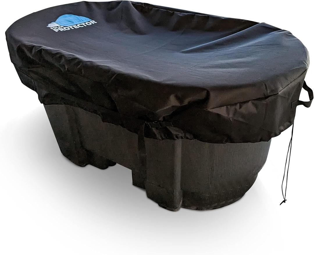 100 Gallon Oval Stock Tank Cover Ice Water Therapy Ice Bath Cover Cold Water Cover 100 Gallon Oval Stock Tank Waterproof Rip Proof Tough Keeps Tanks Clean