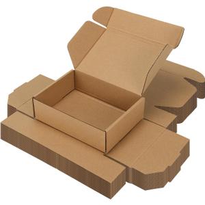 7x5x2 inch Shipping Boxes Set of 15 Brown, Inner Size 6.6x4.6x1.6 inch Cardboard Box Mailers for Small Business Packaging Mailing or Gift Wrapping Giving