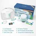 Nascool Electric Nasal Irrigation System with 50 Salt Packets, 2 Modes Nose Cleaner with SelfCleaning & Auto Waste Collection Function for Sinus Relief Runny Nose, Nasal Congestion, Itching Nose