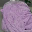 PJGGZ Hooded Bathrobe for Women, Soft Long Towel Robe for Women - Quick Dry yet Warm(Light Purple,2XL/3XL)