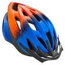 Schwinn Thrasher Bike Helmet for Youth Boys Girls Age 8-14 with Suggested Fit 55-58cm, Lightweight with Adjustable Side & Chin Strap, CPSC Safety Certified, Blue Fade/ Orange