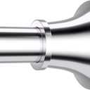Shower Curtain Rod Spring Tension,Chrome Adjustable Stainless Steel Shower Rods for Bathroom 1 Inch Diameter,No Drill,Non-Slip,Never Rust,31 to 80 Inch (31-80 IN)
