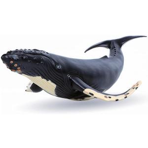 Gemini&Genius Humpback Whale Action Figure, Sea Animal Orca Blackfish Toys, Soft Rubber Ocean Shark, Great for Kids Bath Toys Swimming Toys, Beach Toys, Perfect Cake Coppers (Humpback Whale)