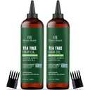 Botanic Hearth 100% Pure Tea Tree Hair Oil For Hair Growth & Hair Treatment Oils 6.7 Fl Oz, 2 Pack|Infused with coconut Oil|Hair Oil Repairs Dry Damaged Hair, Strengthening, Healthier| All Hair Types