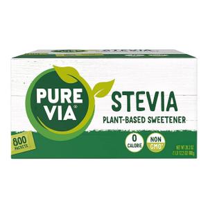 Pure Via Stevia Sweetener 28.2oz (800 packets) (EXP 02/23/29)