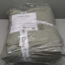 Calvin Klein - Queen Quilt Set, Luxuriously Soft Channel Stitch Bedding with Matching Shams (Mini Channel Stitch Solid Green, Queen)