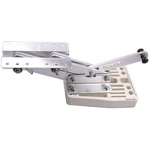 Hoffen Boat Outboard Motor Bracket, Aluminum Marine Boat Engine Surpport, Heavy Duty Outboard Motor Stand with White Mounting Plate