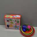Ogrmar 18" Colorful Plastic Sport Ring Toss Game Set for Kids