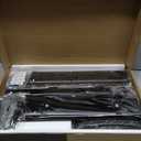 Universal Swivel TV Stand/Base Table Top TV Stand 32 to 65 inch TVs 80 Degree Swivel, 4 Level Height Adjustable, Heavy Duty Tempered Glass Base, Holds up to 88lbs Screens, HT04B-002