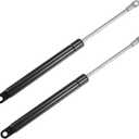 X AUTOHAUX 2Pcs 10 Inch 45Ib/200N Black Lift Supports Struts Shocks Gas Spring Universal for RV Car Truck Boat Window Cabinet Door Cover Lids
