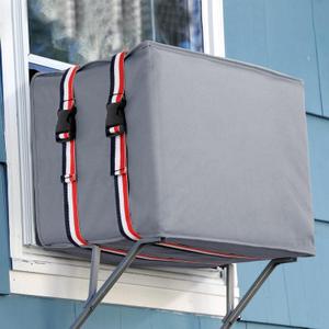 UNUN Window Air Conditioner Covers for Outside , AC Unit Covers Outdoor 25.5W x 17H x 21D Inches