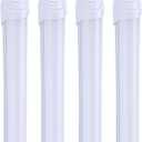 LED Bulbs 8 Foot, 2 Pin, 45W 6000K, T8 LED Tube Lights, R17D HO Rotatable 8' Shop Lights, Frosted Cover, Dual-Ended Power, Ballast Removed, 8FT LED Bulbs to Replace Fluorescent Lamp(4Pack)