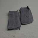 SWEET DOLPHIN 12 Pack Baby Muslin Washcloths - Soft Face Cloths for Newborn, Absorbent Bath Washcloths, Wipes, Burp Rag - Toddlers Essentials Stuff, Baby Registry as Shower -10"x10", Grey