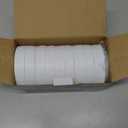 Jumterlee 9 Pack White Wide Mouth Mason Jar Lids with Silicone Rings, Plastic Mason Jar Lids,Plastic Canning Lids, Fit Ball,Kerr and More (White)