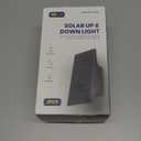 SOTTLOT Solar Sconce Lights Outdoor, Dimmable Solar Wall Lights Up and Down, 3000K 700LM Solars Lights Outdoor IP65 Waterproof for Yard Fence Patio Garage Porch, 2pcs