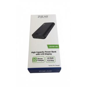 ZGEAR 20,000 mAh High Capacity Power Bank With LCD Display