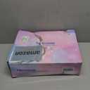 NEMONE Mermaid 4 Size Adjustable Light up Roller Skates for Girls, Purple Blue Skates for Toddlers, Beginner Kids Butterfly Roller Skates Indoor Outdoor (Medium - Big Kid) 32-36