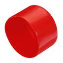 Uxcell 2pcs Rubber End Caps 100mm(4 Inch) ID Vinyl Round Tube Bolt Cap Cover Screw Thread Protectors Red, 50mm Height, 2 Packs